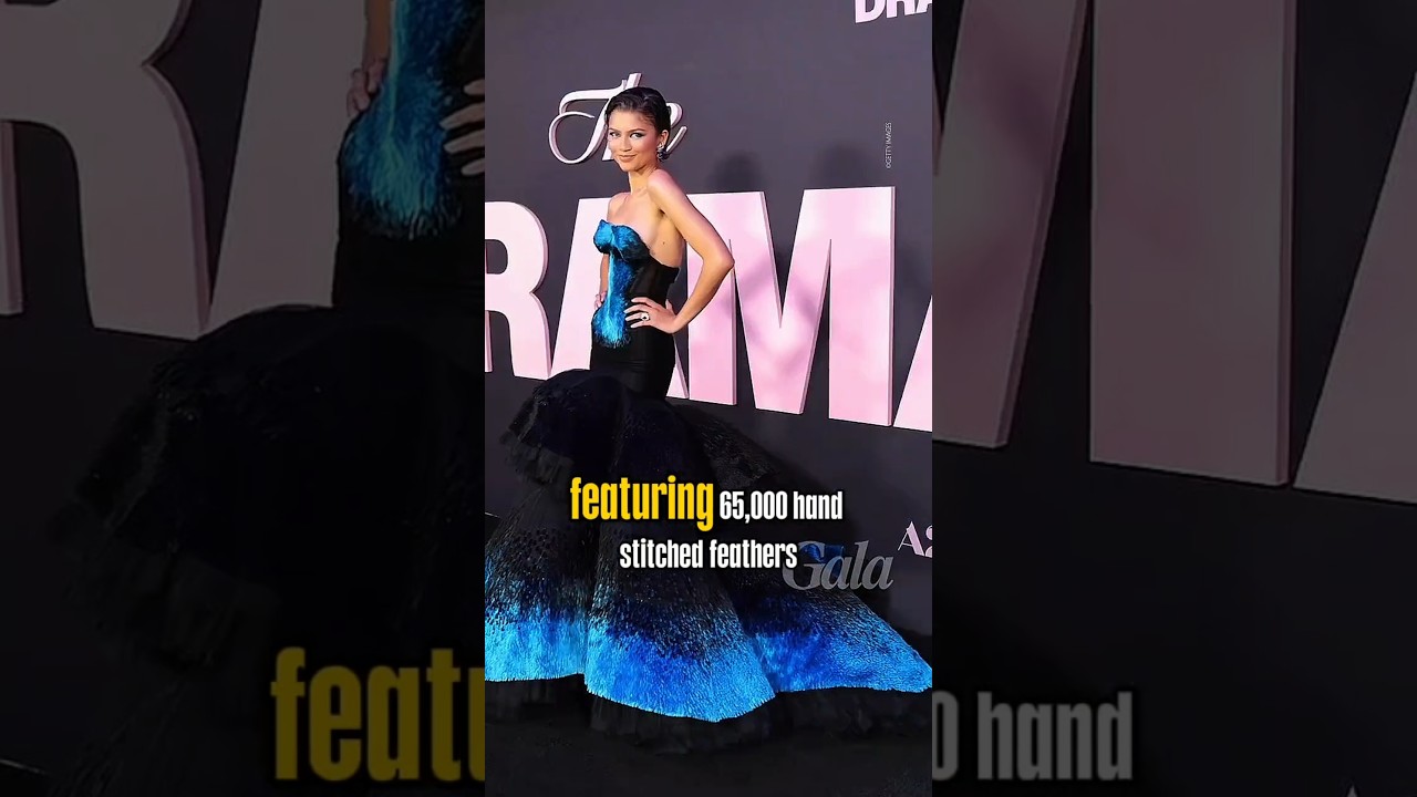 Zendaya&rsquo;s 8,000-Hour Fashion Masterpiece: 'The Drama' NY Premiere#shorts
