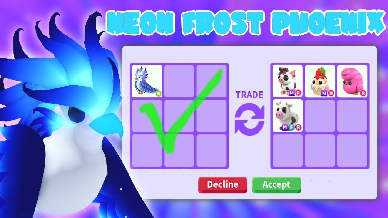 Trading NEON Frost Phoenix! | Roblox Adopt Me Christmas 2025 | Riivv3r