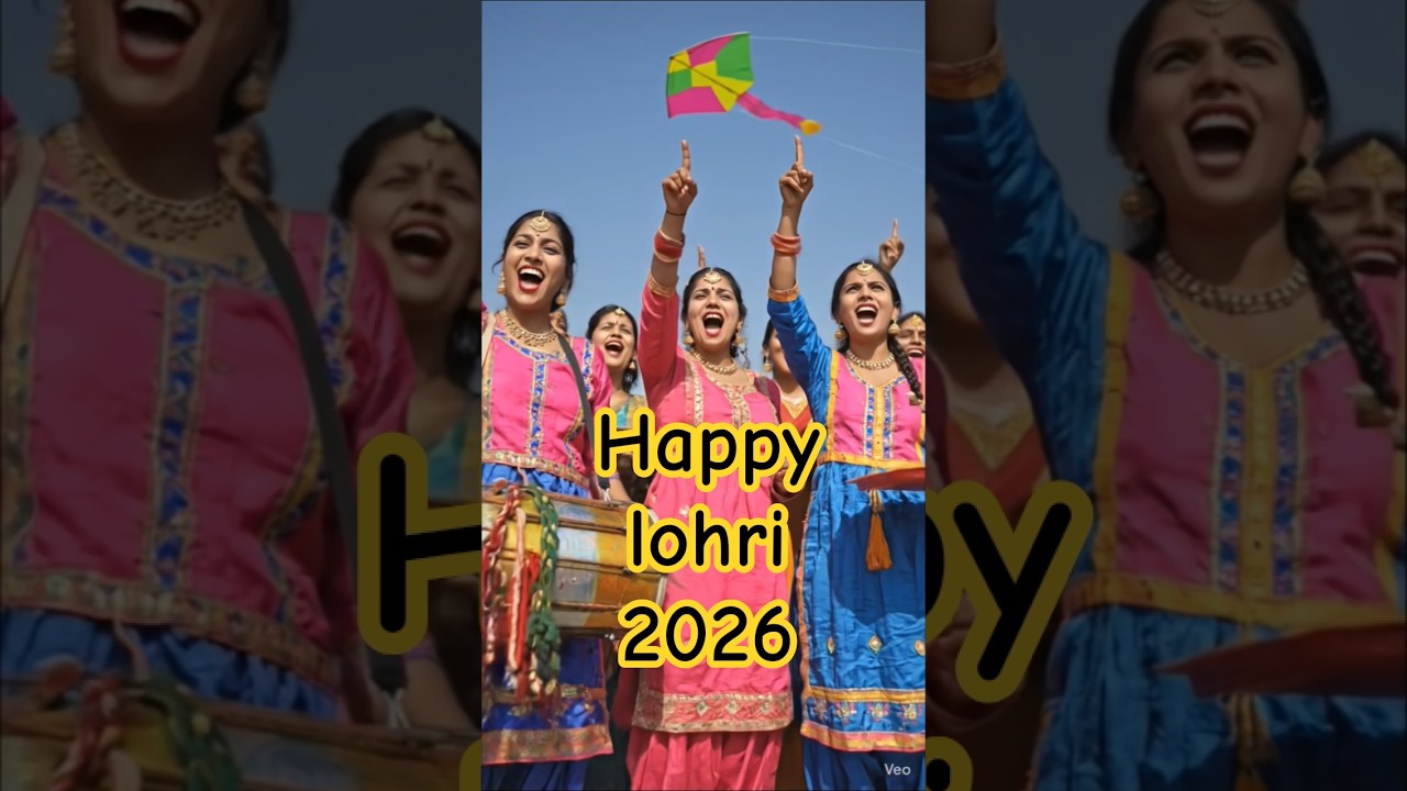 Happy Lohri 2026 🎉 | लोहड़ी,Lohri Festival Celebration | Kites, Bonfire & Dance | #Shorts