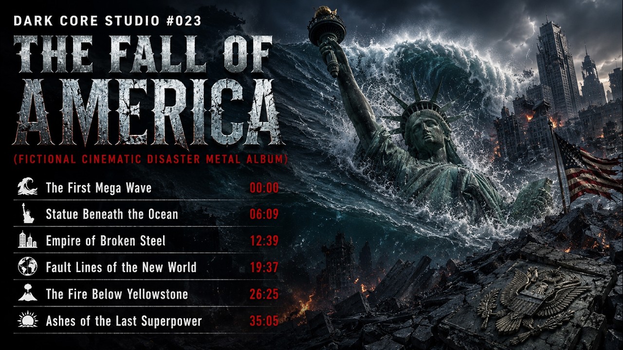 🇺🇸 THE FALL OF AMERICA | Fictional Cinematic Disaster Metal Album | DARK CORE STUDIO #023