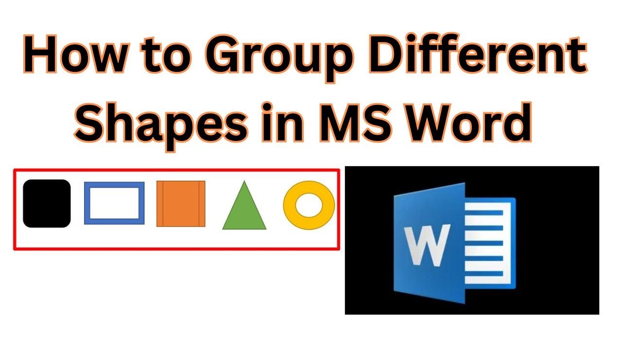How to Group Different Shapes in MS Word