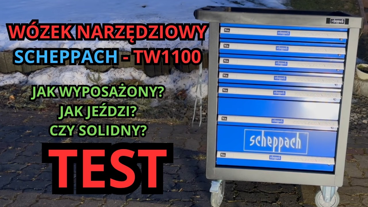 Wózek narzędziowy SCHEPPACH TW1100 z wyposażeniem PREZENTACJA & TEST