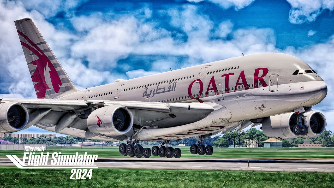Qatar A380: Doha to Bangkok Full Flight | Flight Simulator 2024