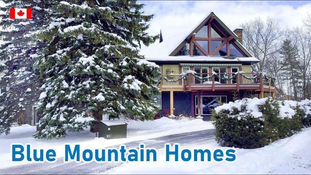 Snow Walk Blue Mountain Cottages 4K Ontario Canada