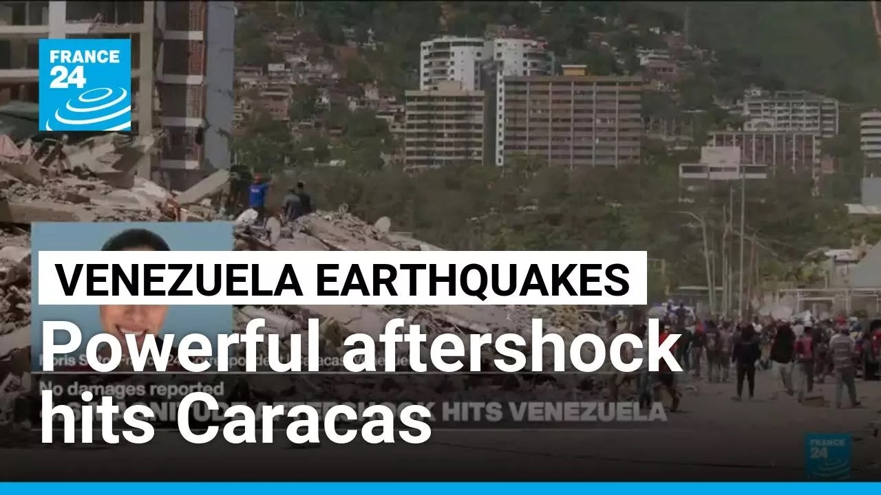Aftershock hits Caracas as rescue efforts enter critical hours in Venezuela &bull; FRANCE 24 English