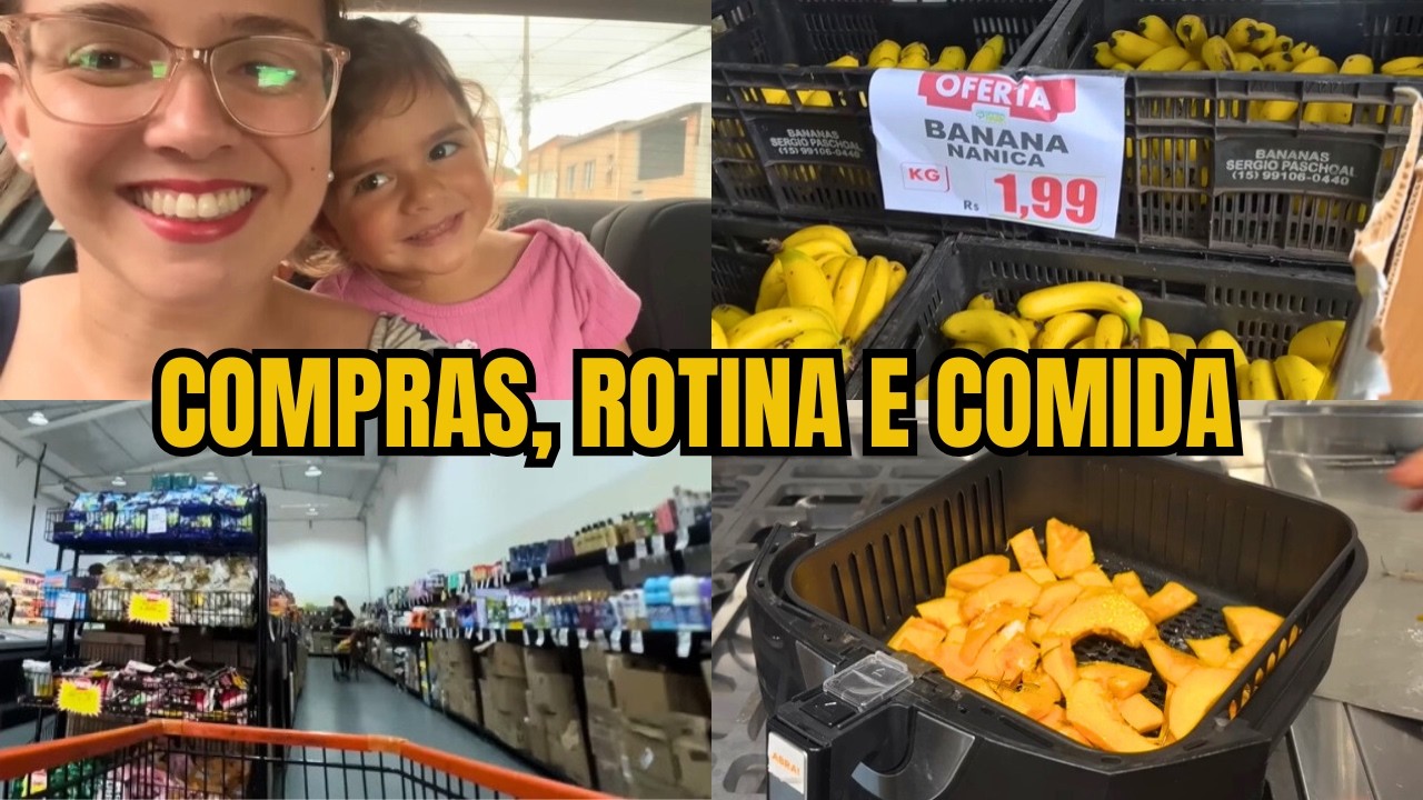 COMPRAS DA SEMANA + RECEITA DE NHOQUE DE ABÓBORA FIT