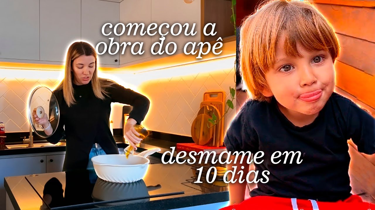 A OBRA do APÊ NOVO já COMEÇOU!!! Fazendo o DESMAME do MATTEO em 10 dias | Gaby Garciia