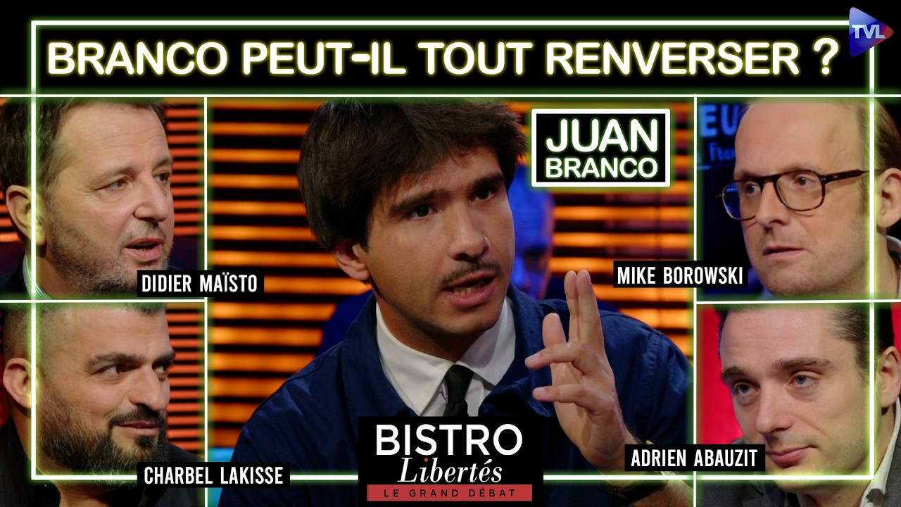 Juan Branco : candidat antisystème en 2027 ? Bistro Libertés - TVL