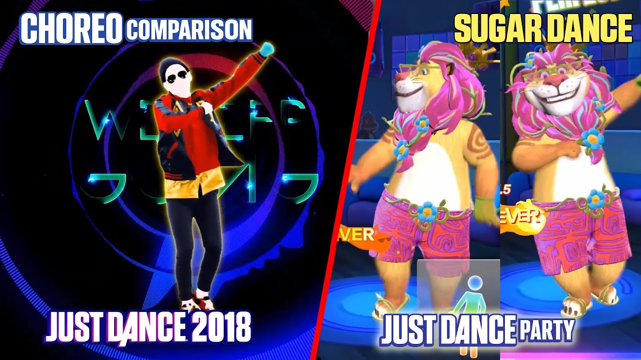 SUGAR DANCE | JD2018 vs JUST DANCE: PARTY | CHOREO COMPARISON