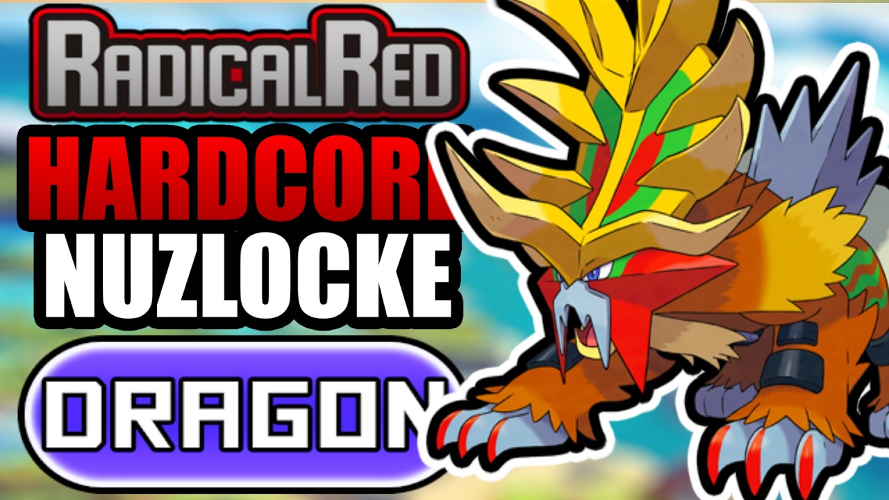 Pokémon Radical Red Hardcore Nuzlocke - DRAGON Types Only! (No items, No overleveling)
