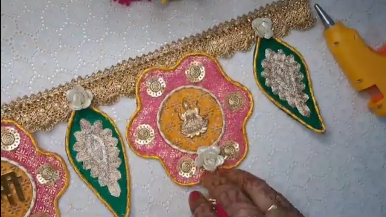 शानदार सुंदर निराला बंधनबार#diwalidecore idea महंगे बंदनबार का सस्ता जुगाड़ |बंधन वर बनाएँ