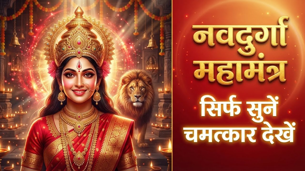 Navdurga Mantra 108 Times🙏 | सभी मनोकामनायें पूरी होंगी | Navratri Special 🌺🕉️