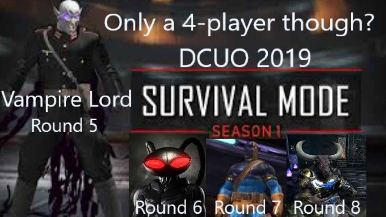 Survival Mode is finally back in DCUO 2019! 4-player though? Nature DPS and Heal POV