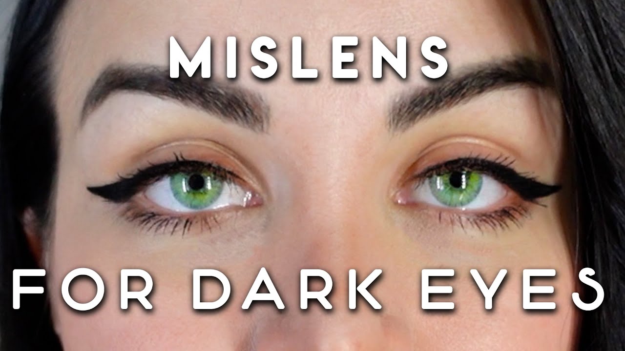 ✨NEW ✨ LENSES TRYON 👁️ BROWN EYES MISLENS REVIEW - BEST COLORED LENSES FOR DARK EYES) | STELLA KU
