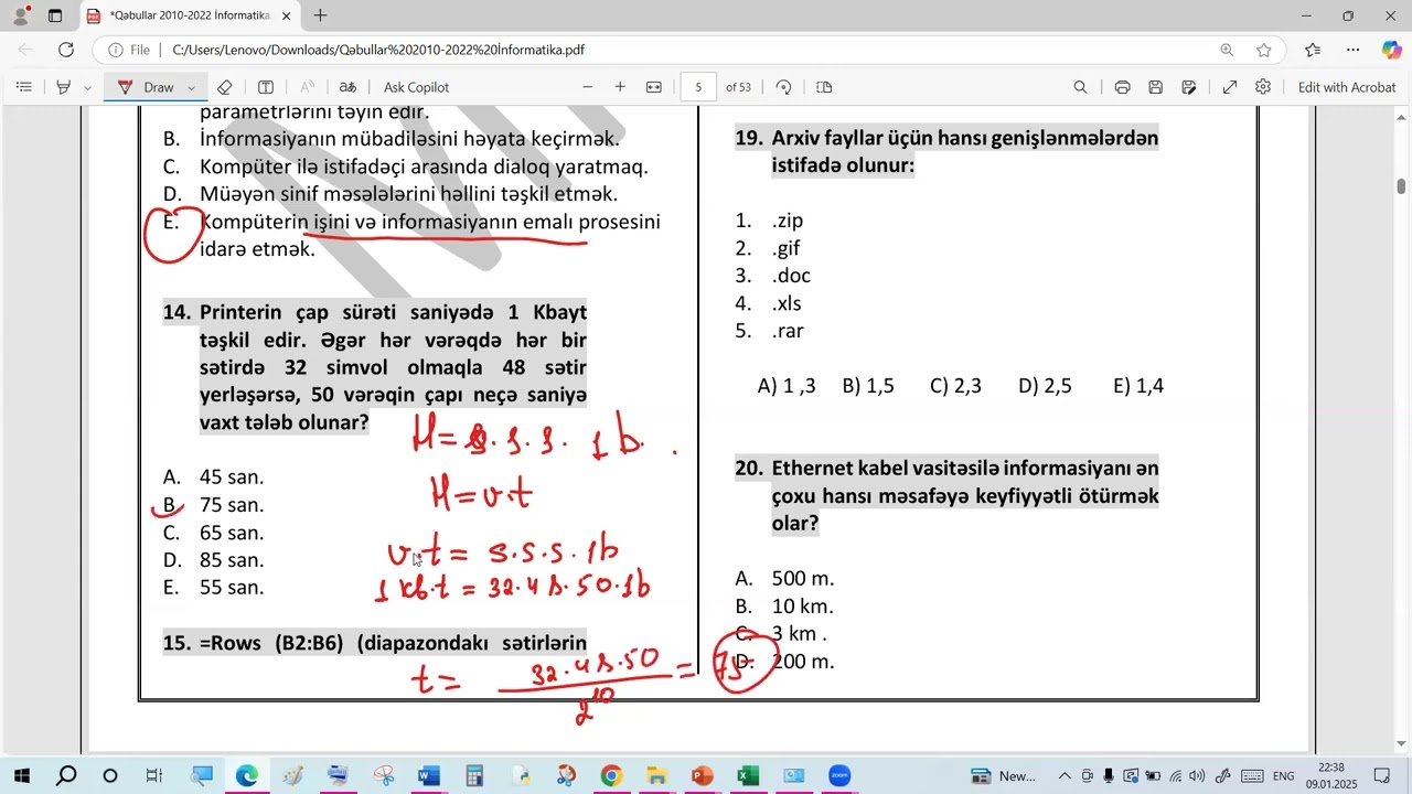 Magistr Qəbul-2011 (informatika)