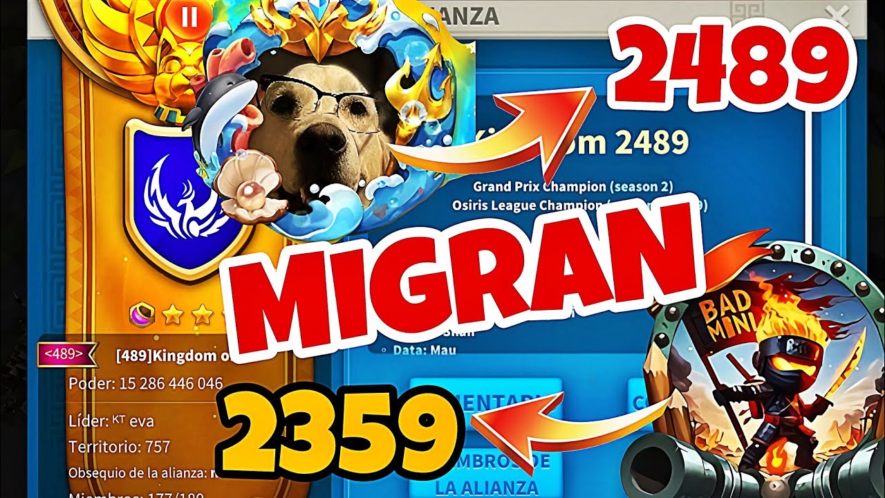 ACANADA Y BAD MINI MIGRAN DE SUS REINOS🔥. - RISE OF KINGDOMS 