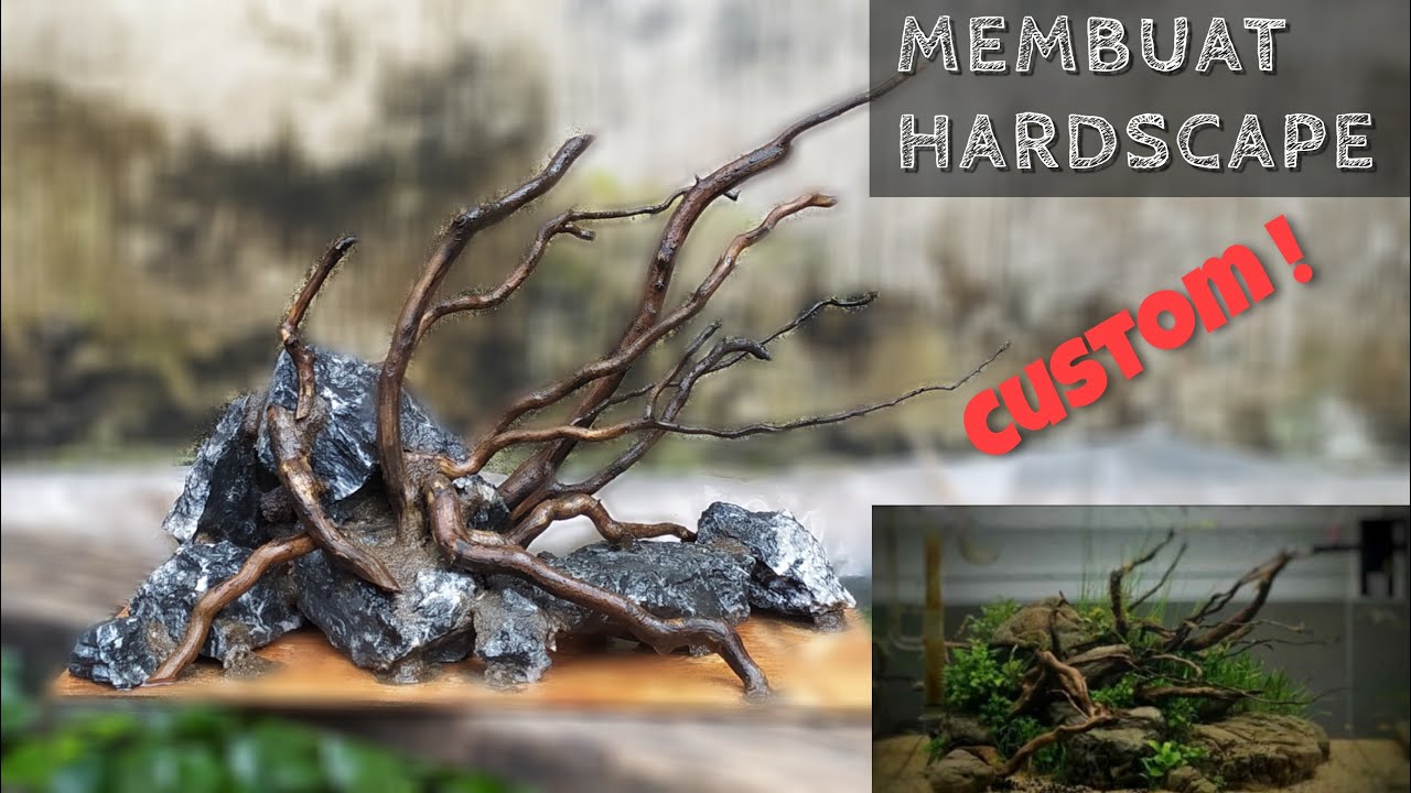 MEMBUAT HARDSCAPE TEMA NATURAL | UKURAN 50 CM
