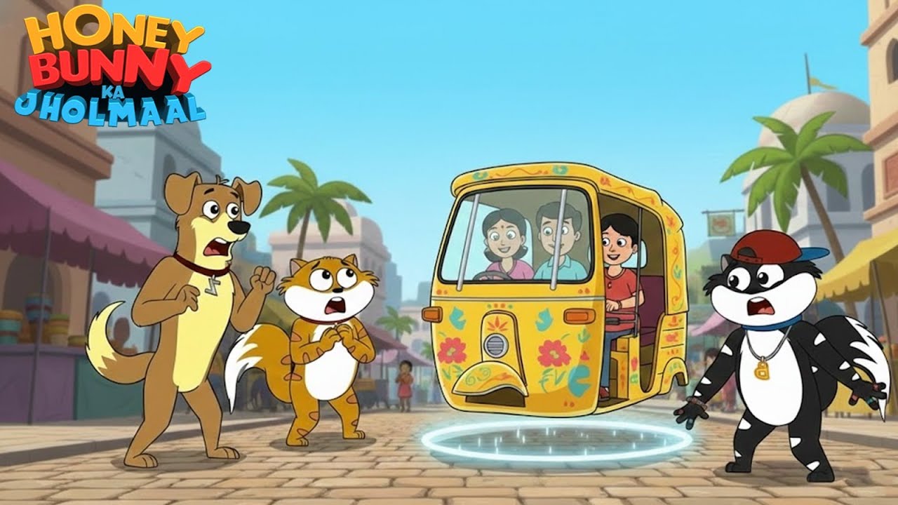 Honey Bunny ने देखी बिना पहिए चलती Rickshaw | Honey Bunny Gags In Hindi