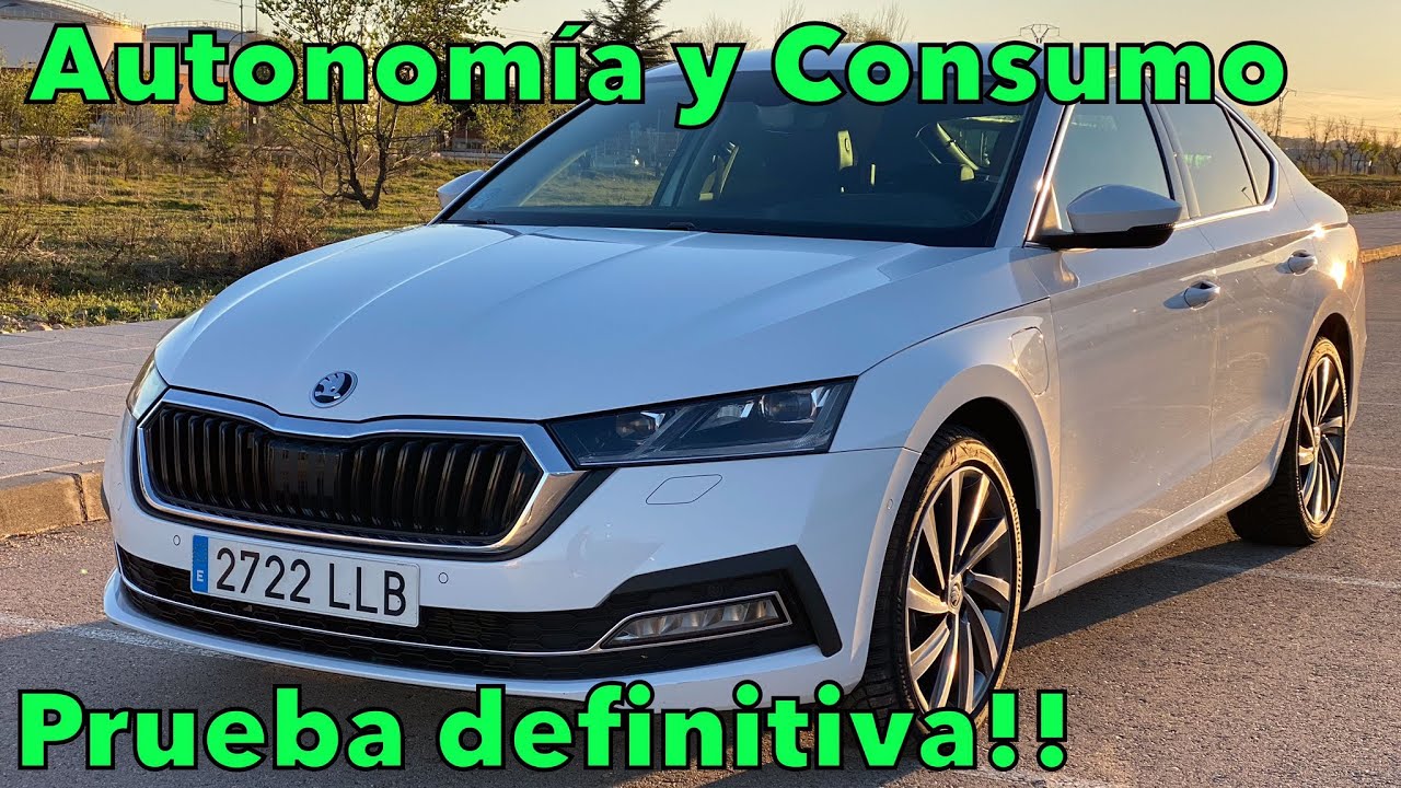 Skoda OCTAVIA iV 2021 Prueba definitiva AUTONOMÍA ELÉCTRICA y consumos en modo híbrido MOTORK