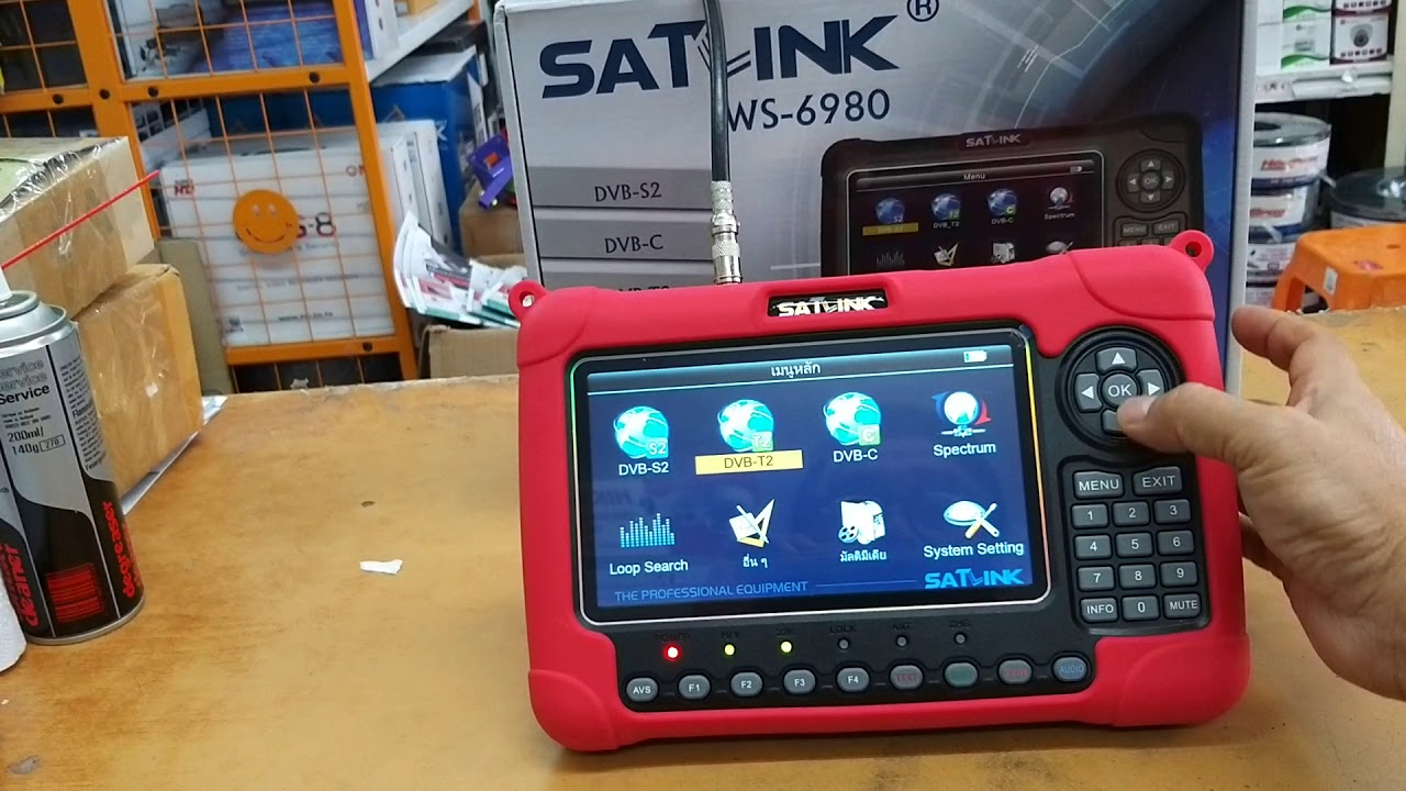 วิธีการใช้งานSATLINK WS-6980การจูนดิจิตอลทีวี