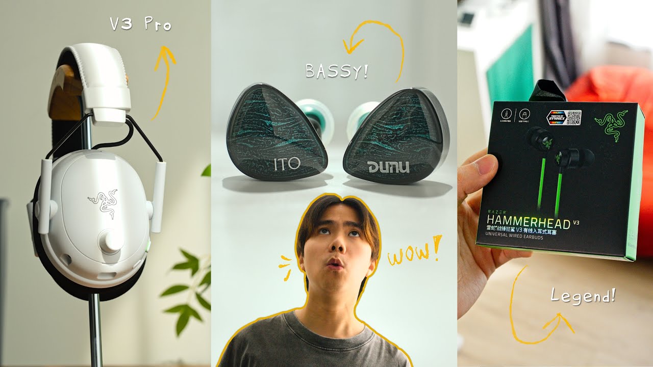 หูฟัง Wallhack เซ็ตใหม่? (Dunu Ito, Razer Blackshark V3 Pro & Hammerhead V3)