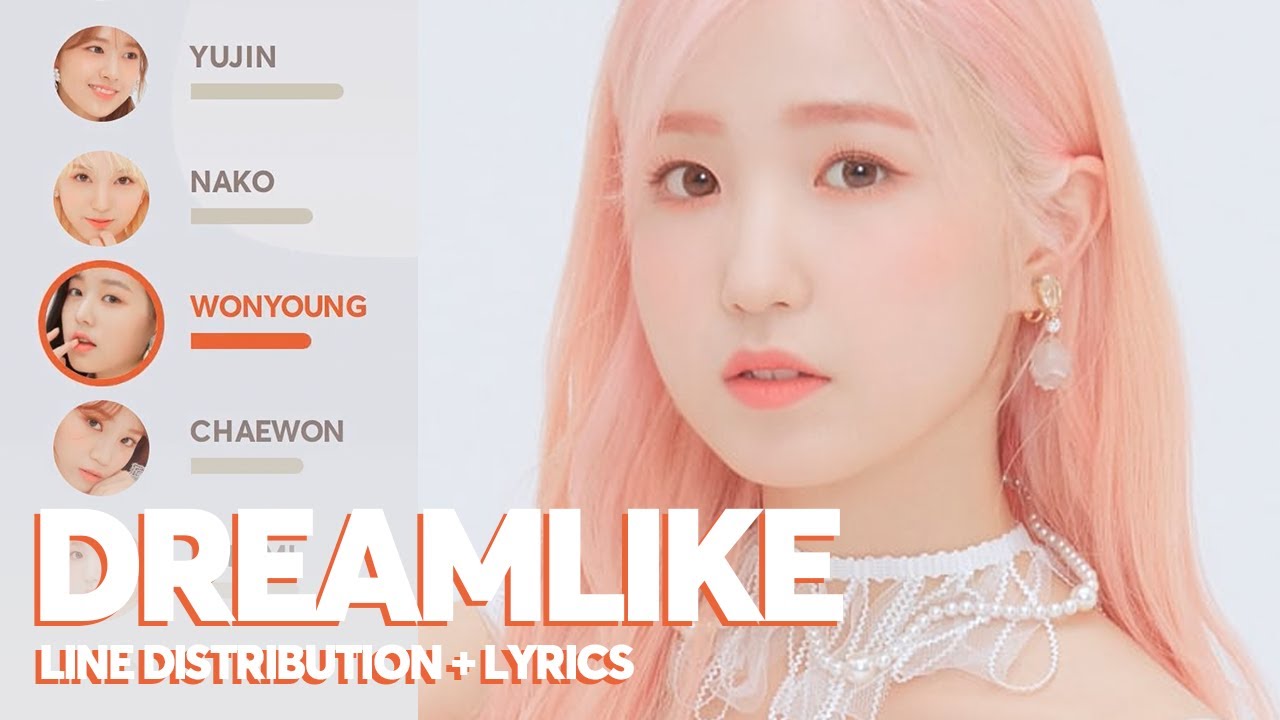 IZ*ONE - DREAMLIKE (Line Distribution + Lyrics)