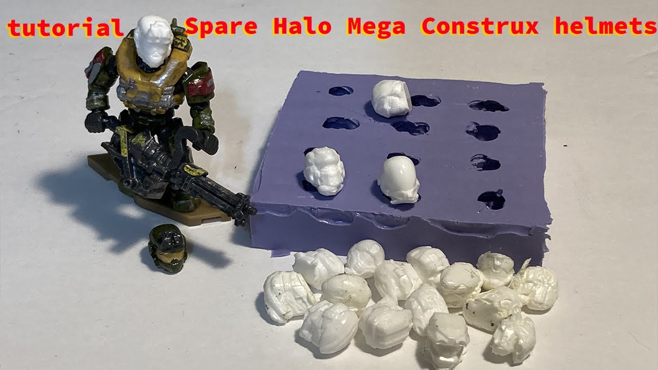How to Make Spare Halo Mega Construx helmets for your figures Mould Making tutorial