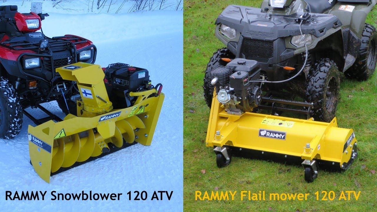 Rammy Flail mower 120 ATV & Snowblower 120 ATV EC introduction 2019