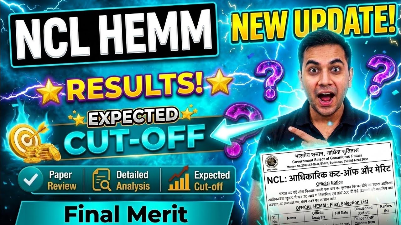 NCL HEMM Operator Cut Off 2026 🔴 NCL Operator Safe Score & Expected Cutoff | Answer Key 2026