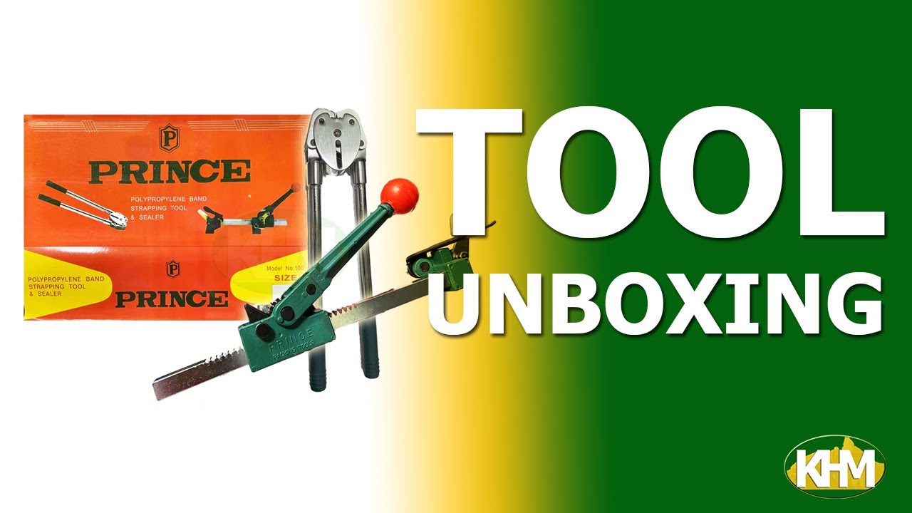 Prince Polypropylene Band Strapping Machine Kit Tool & Sealer Quick Unboxing
