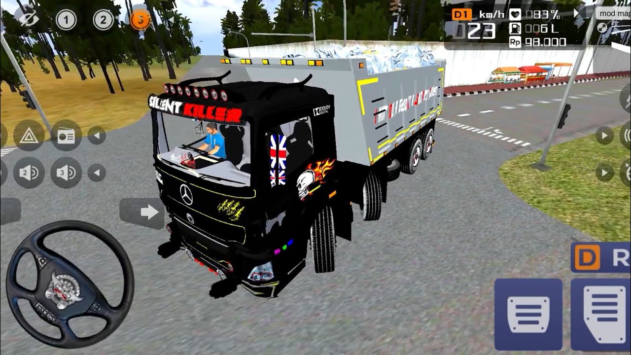 INDIAN 8×8 WHEEL TRUCK STONE TRANSPORT | KOTA MATI MAP MODS | BUS SIMULATOR INDONESIA 2026 