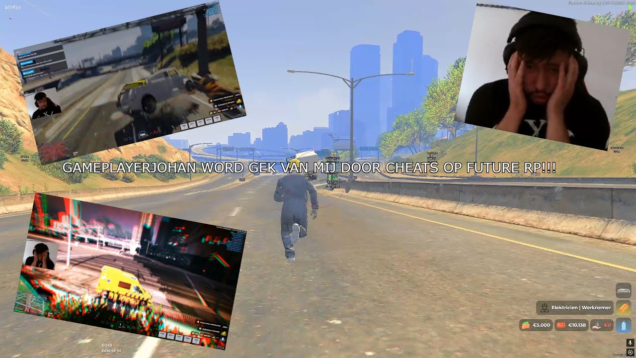 GAMEPLAYERJOHAN WORD GEK VAN MIJ DOOR CHEATS OP FUTURE RP!!!