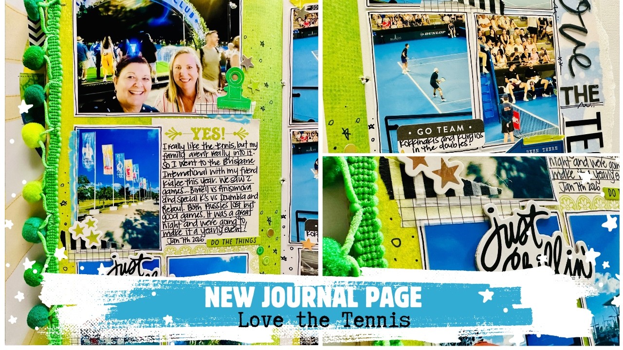 NEW JOURNAL PAGE - LOVE THE TENNIS