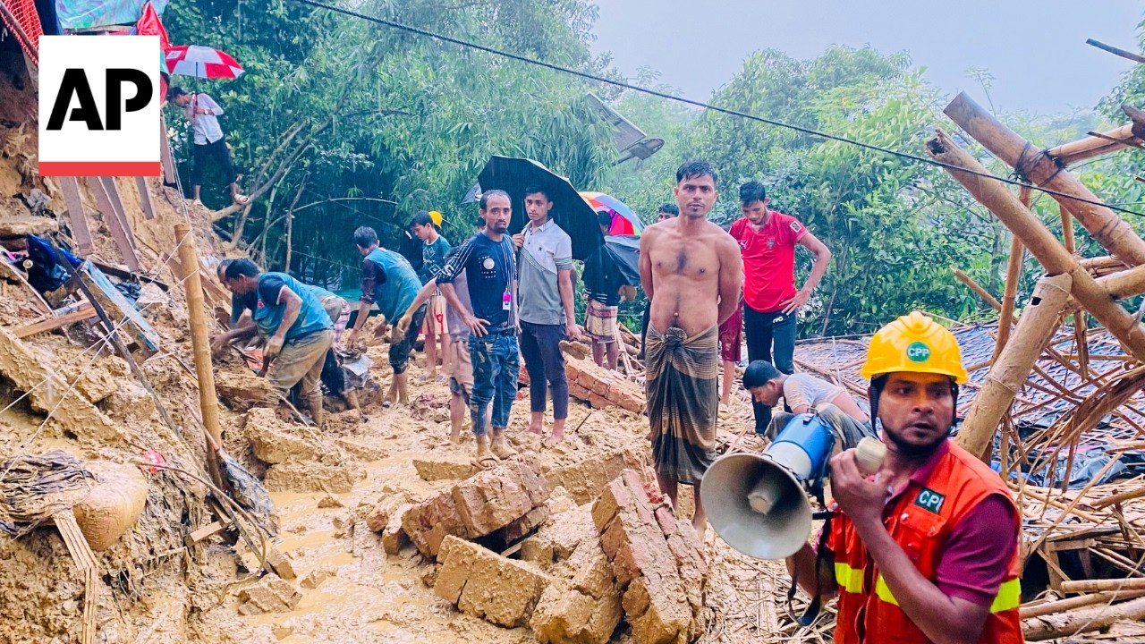 Landslides in Bangladesh kill at least 8 Rohingya refugees