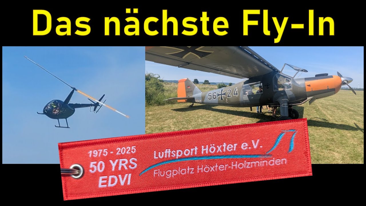 50 Jahre Flugplatz Höxter-Holzminden EDVI ✈ Flug von Party zu Party - Nordseetour Teil 4