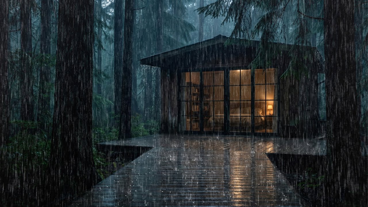🌧️ Rain Sounds for Sleeping – Heavy Rain White Noise for Deep Sleep