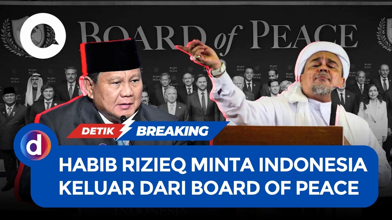 Habib Rizieq Kirim Surat ke Presiden Prabowo, Desak RI Keluar dari BoP