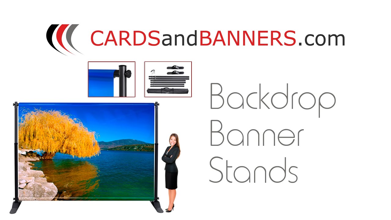 Backdrop Banner Stands | CARDSandBANNERS