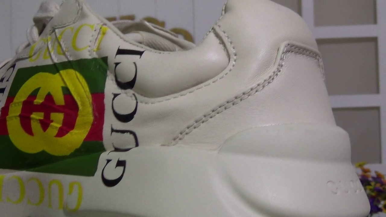 Authentic Gucci Rhyton logo leather sneaker (2)Review from www.kicksolo.cn