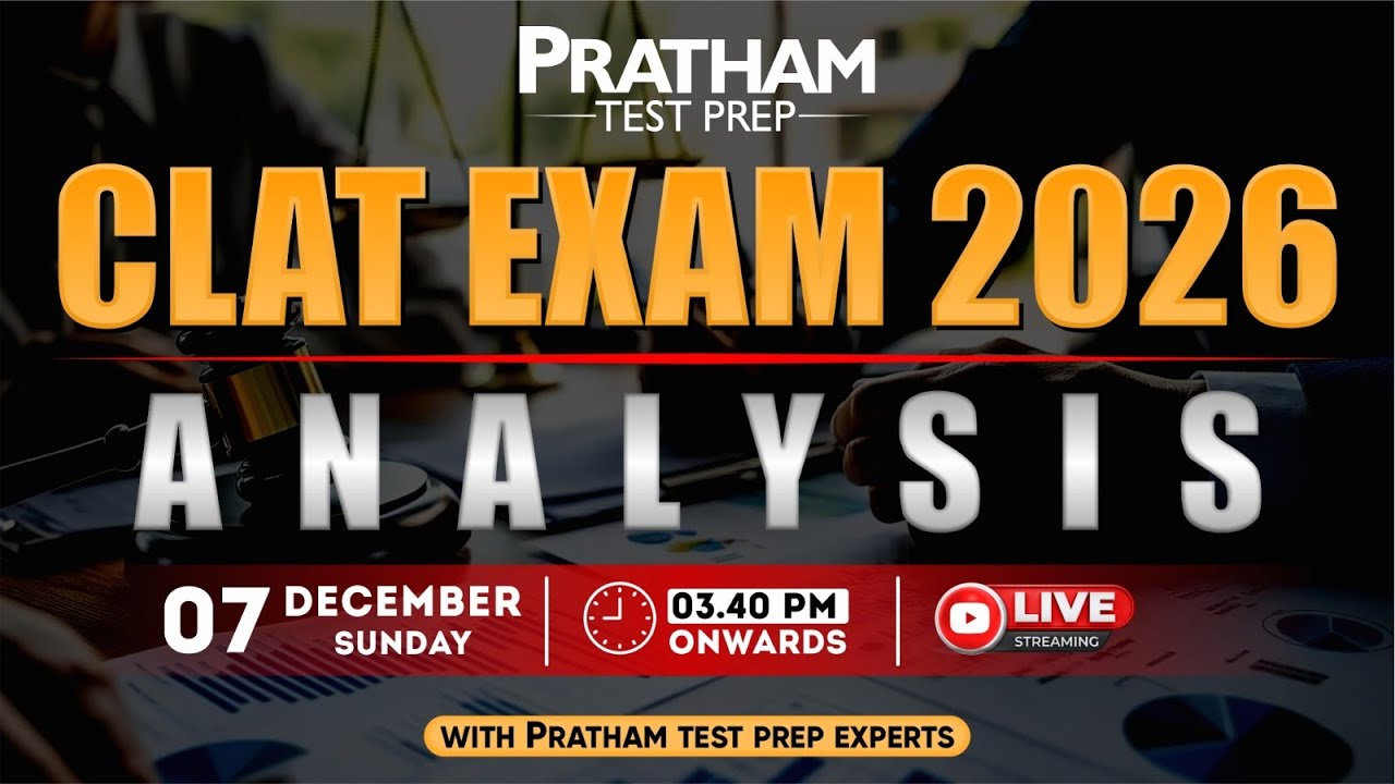 CLAT 2026 Exam Analysis | Difficulty Level & Expected Cut-Offs | PRATHAM Test Prep