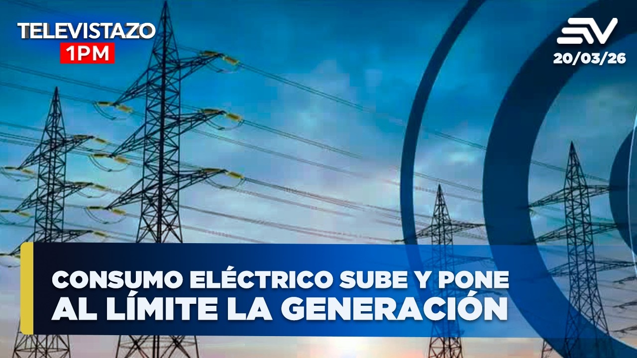 Consumo eléctrico sube y pone al límite la generación  | Televistazo 1 PM | #ENVIVO🔴 20 Marzo 2026