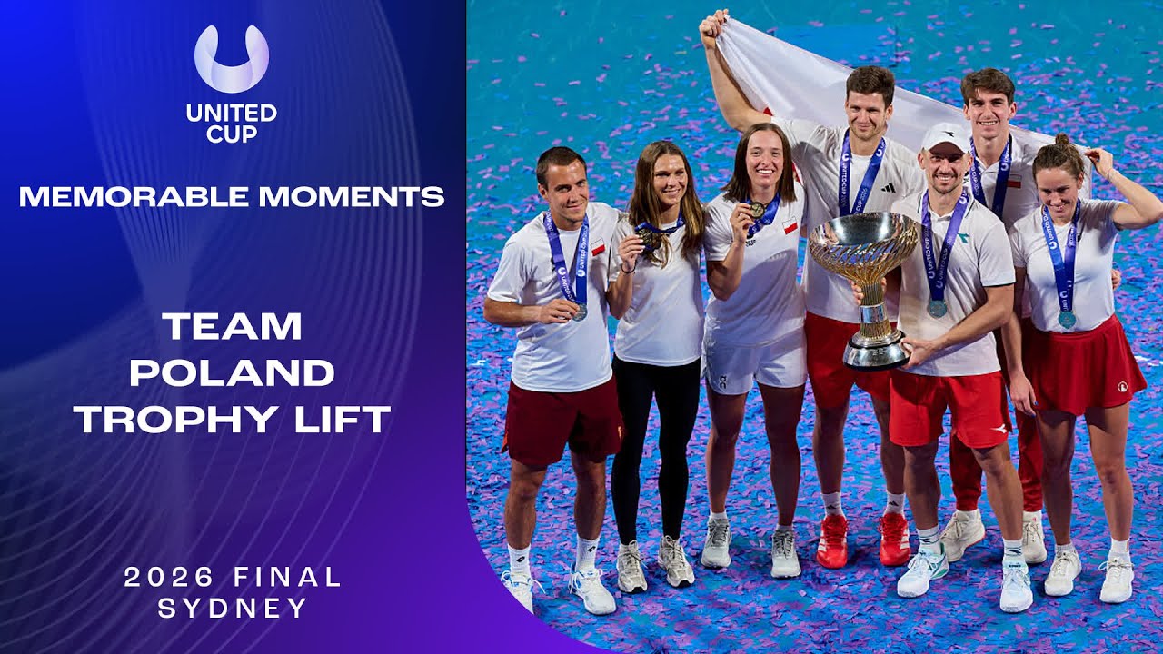 Team Poland Lift The Trophy | United Cup 2026