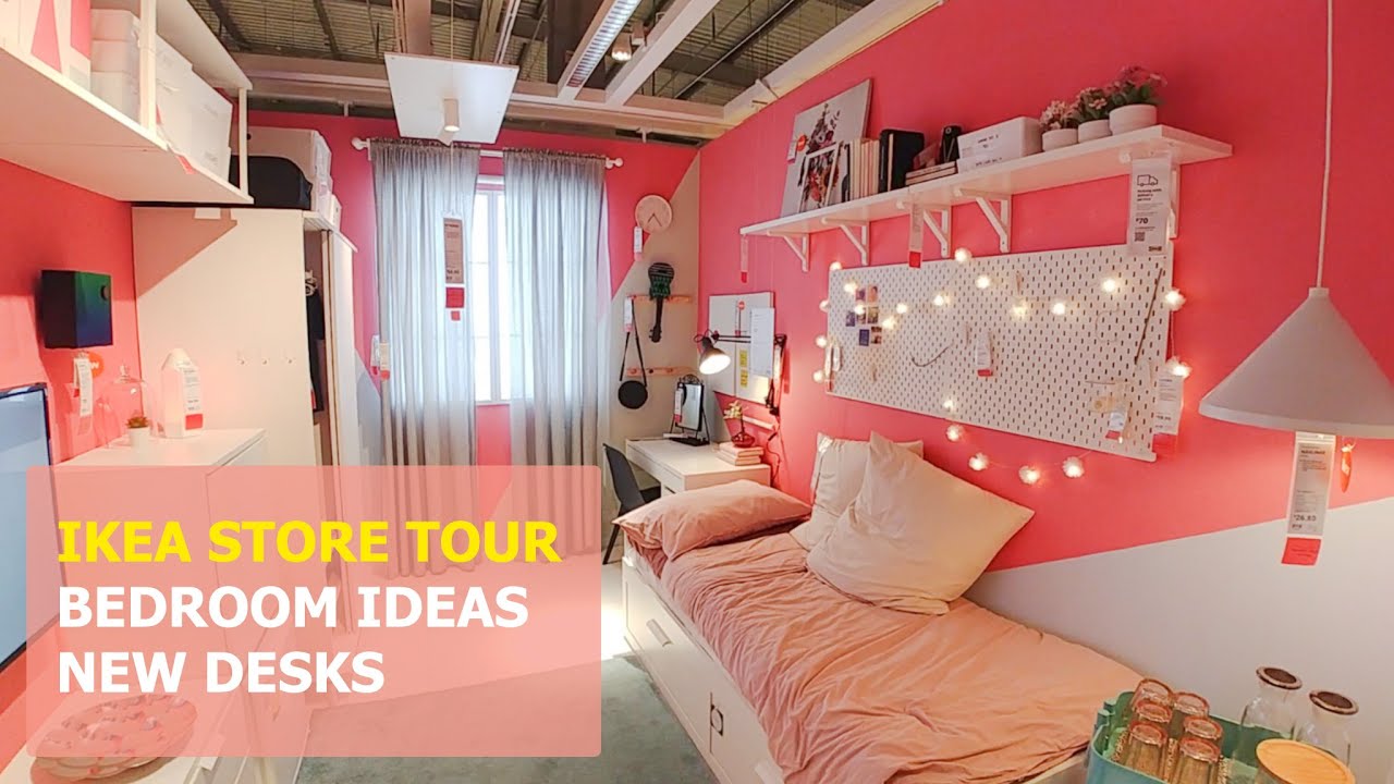 Oct 2020 Ikea bedroom decoration ideas + new desks Brusali, Micke, Tommaryd (Singapore Tampines)