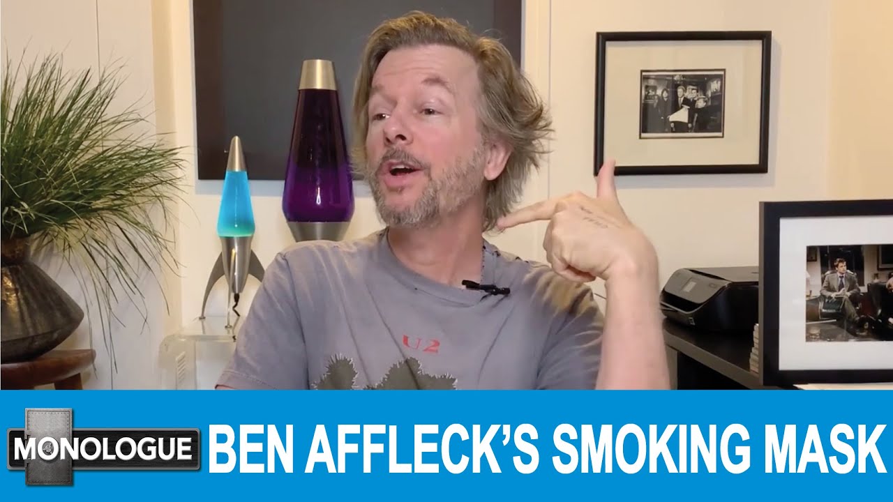 Ben Affleck smokes with a mask - IN THE BUNKER MONOLOGUE (04/27/2020)