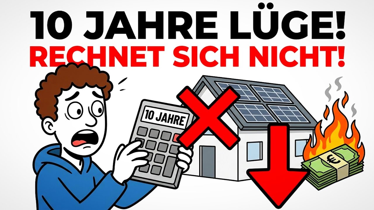 DIE AMORTISATIONS-L&Uuml;GE: Warum sich deine PV-Anlage NICHT rechnet (2026)