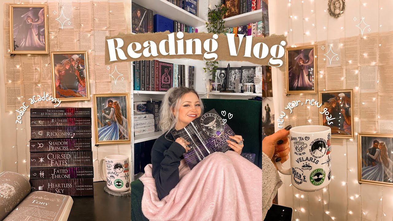 New Year Reset 🎇 getting ready for 2023, nye & reading zodiac academy ~ reading vlog