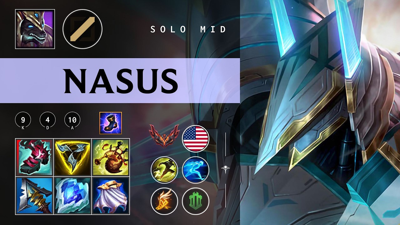 Nasus Mid vs Hwei - NA Grandmaster Patch 26.04