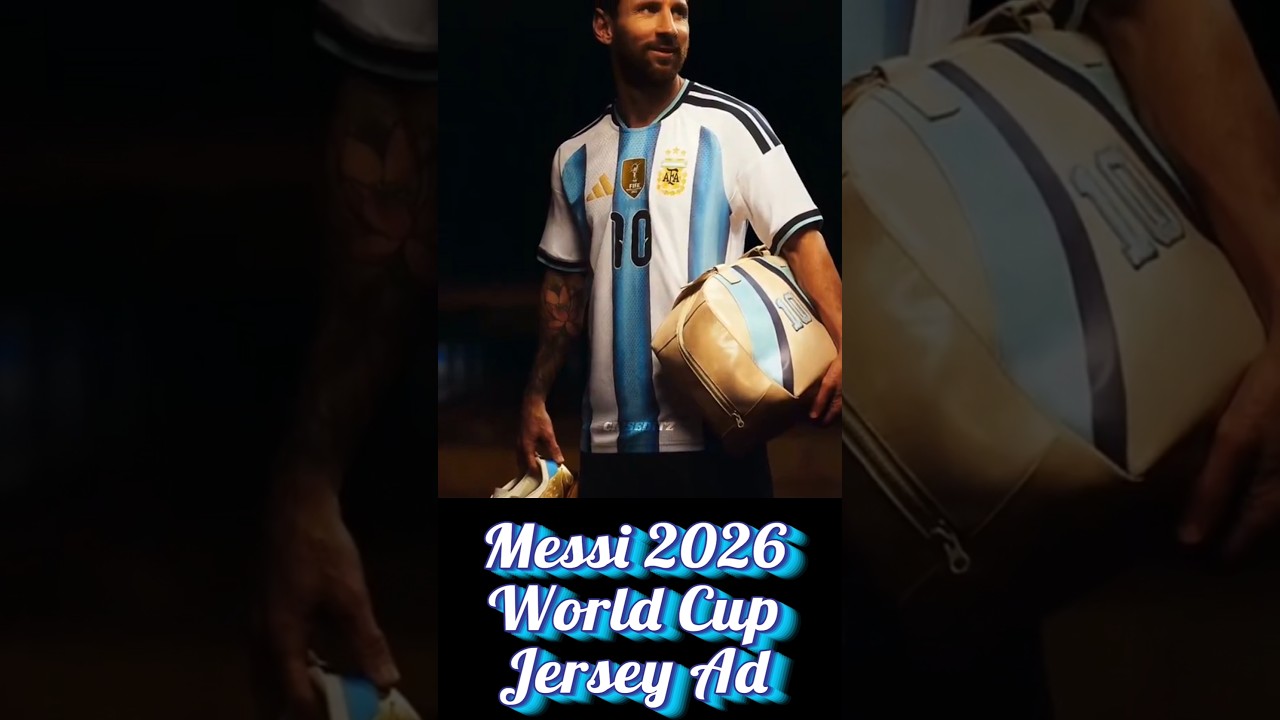 Messi - Argentina 2026 World Cup Jersey Advertisement 