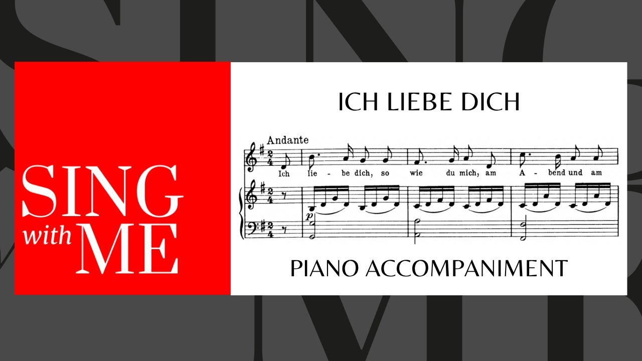Ich liebe dich - Accompaniment - High voices - Beethoven