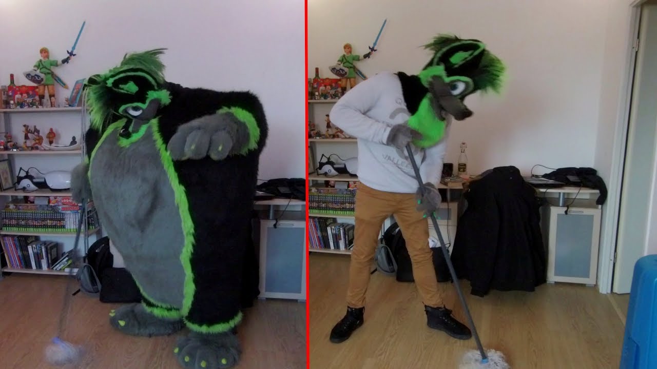 I try to do things with my big suit!